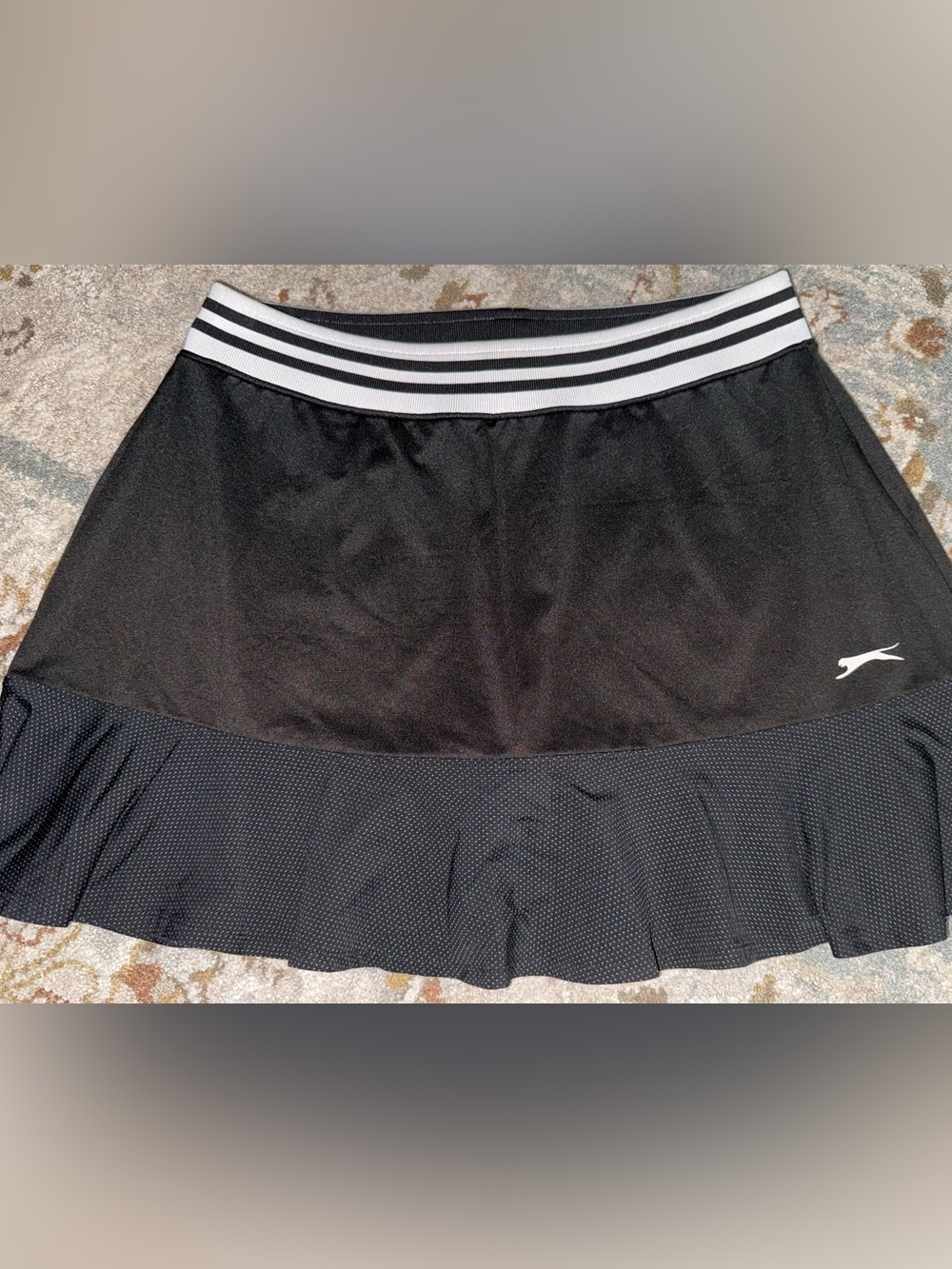 Slazenger Golf Black Skort with Stripe Waistband